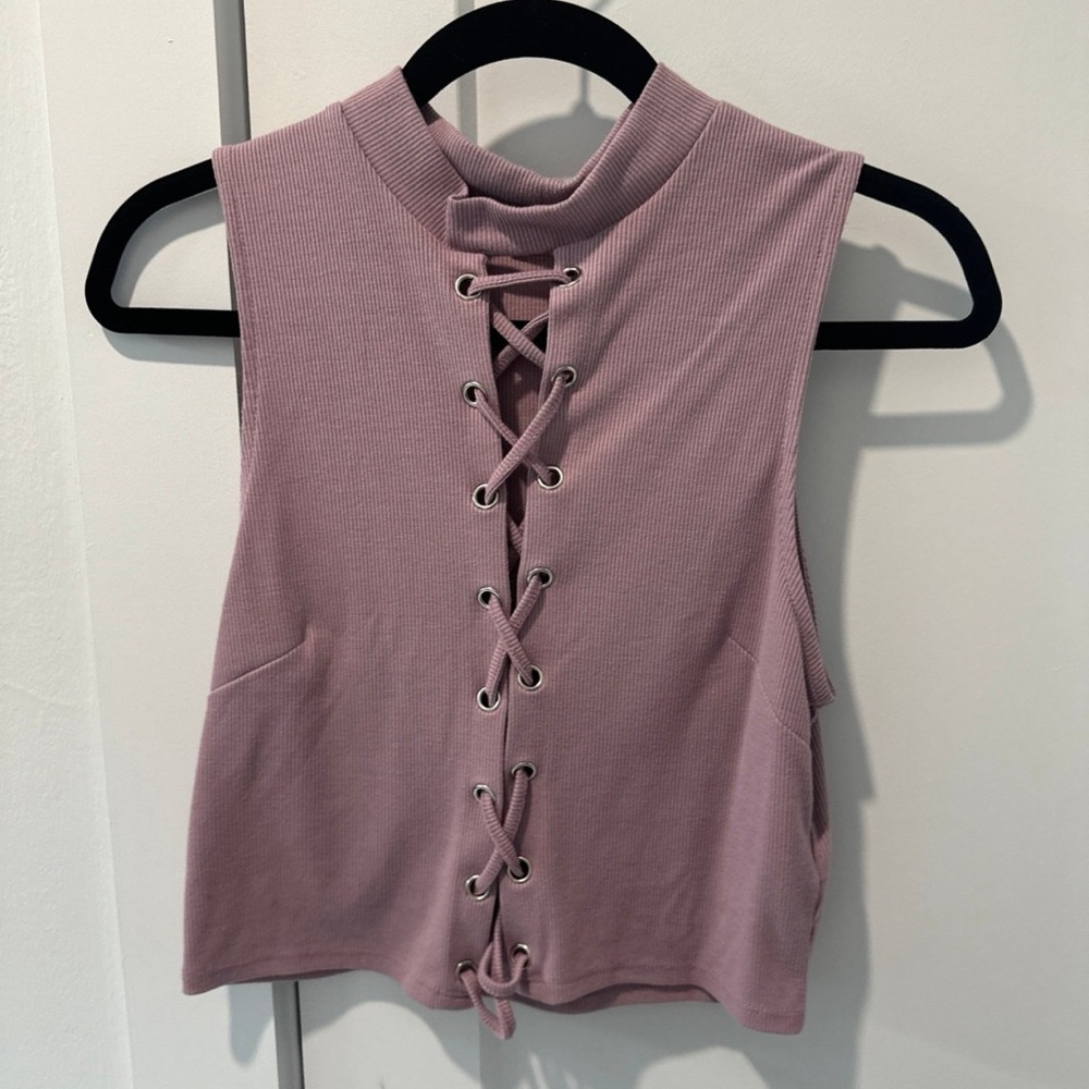 Sleeveless crop top